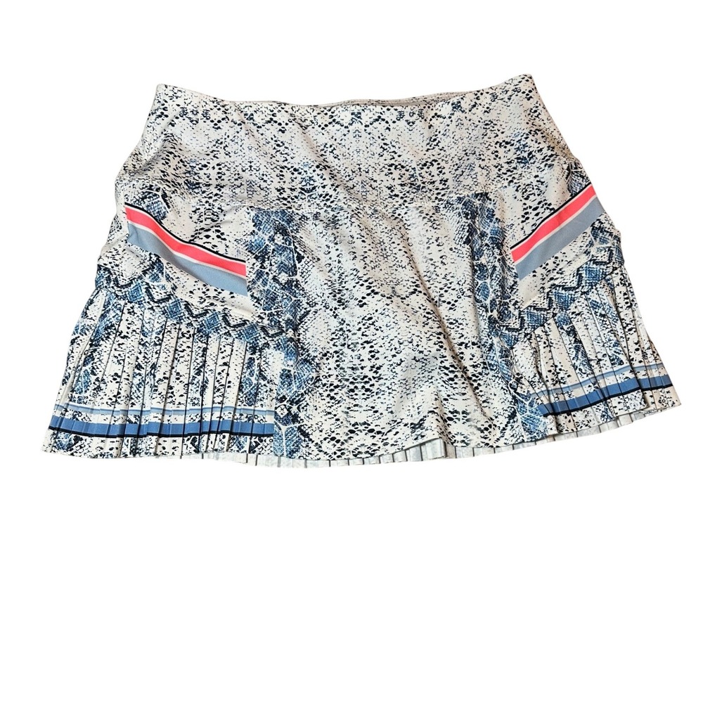 Lucky in Love S 4-6 Tennis SET Top Skort Small Snake Blue Peach White Pickleball - Picture 3 of 11